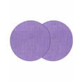 thumbnail image 1 of Lavender Burlap Texture Round 13 Inch Placemats Set of 2, Farmhouse Vintage Lavender HeatResistant Non Slip Place Mats for Dining Table, Wipeable Braided Kitchen Table Mats for Housewarming, 1 of 9