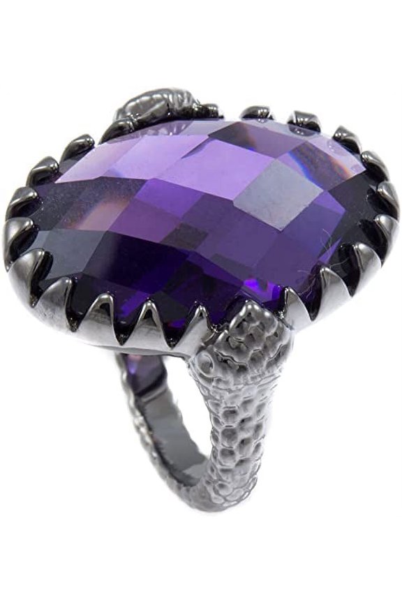 Lavender CZ Ladies Oval Cocktail Ring RL205