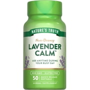 Lavender Calm | 50 Softgels | Non-GMO & Gluten Free Supplement for Men and Women | by Nature's Truth