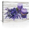 thumbnail image 1 of Lavender Canvas Wall Decor for Bathroom Purple Modern Flowers Pictures for Bedroom Wall Art Framed Vintage Wall Decor for Girls Room Kitchen Office Wall Decoration Artwork for Home Walls Size 12x15, 1 of 6