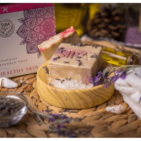 Lavender Cleansing Bar Soap Curing Anti-Inflammatory - SIBA