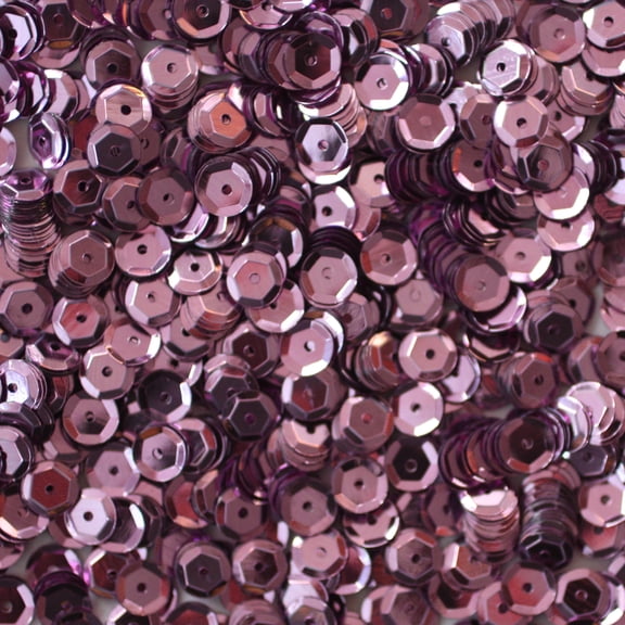 Lavender Cup Sequins 6mm Shiny Metallic Made in USA