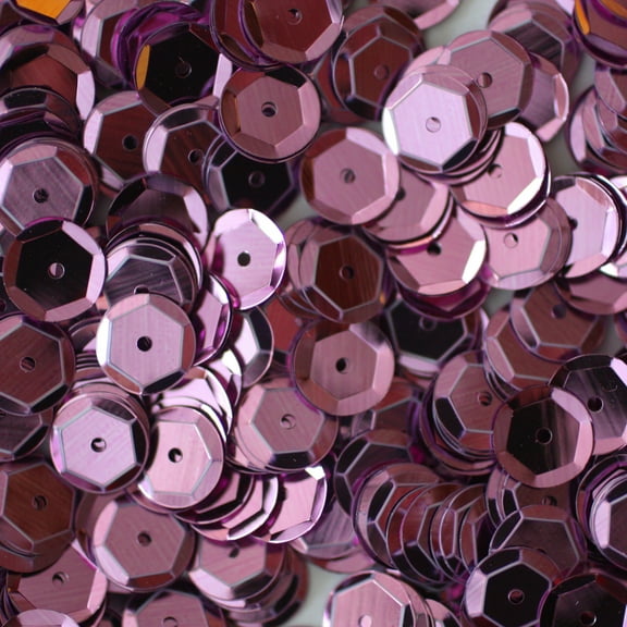 Lavender Cup Sequins 8mm Shiny Metallic Made in USA