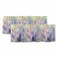 thumbnail image 1 of Lavender Curtain Valances for Windows, Kitchen Valance Window Treatments Panel 2 Pack, Purple Floral Spring Country Nature Wildflower Plant Rod Pocket Short Curtains for Bathroom Bedroom 42 x 12 Inch, 1 of 8