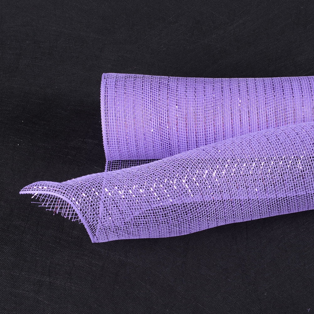 Deco Mesh Wraps Lavender - Deco Mesh Wrap Metallic Stripes - ( 21 Inch x 10 Yards ...