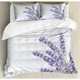 thumbnail image 1 of Lavender Duvet Cover Set, Little Posy of Medicinal Herb Fresh Plant of Purple Flower Spa Aromatheraphy Organic, Decorative 3 Piece Bedding Set with 2 Pillow Shams, Calking Size, Lavender, by Ambesonne, 1 of 1