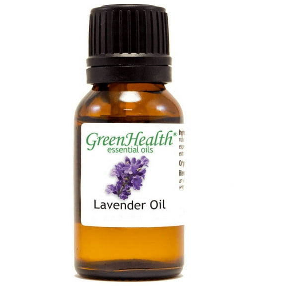 Lavender Essential Oil - 1/2 fl oz (15 ml) Glass Bottle w/ Euro Dropper - Therapeutic Grade by GreenHealth