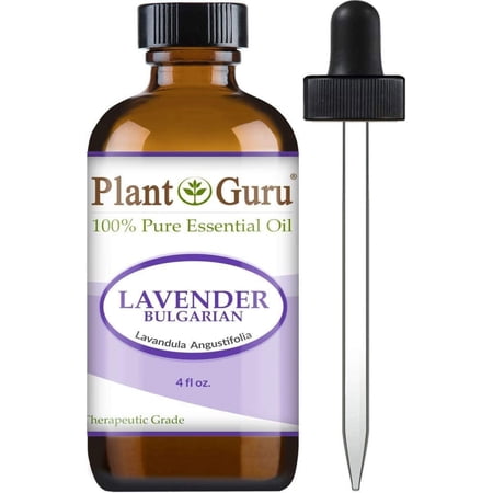 Lavender Essential Oil 4 oz (Bulgarian) 100% Pure Natural Undiluted Therapeutic Grade For Skin, Body and Hair Growth, Aromatherapy Diffuser, Great for Relaxation and Calming