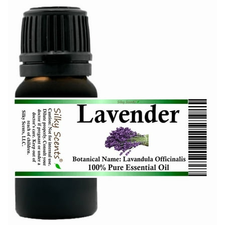 Lavender Essential Oil 5 ml (1/6 fl oz) - 100% Pure and Natural by Silky Scents