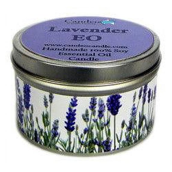 Lavender Essential Oil, 6oz Soy Candle Tin
