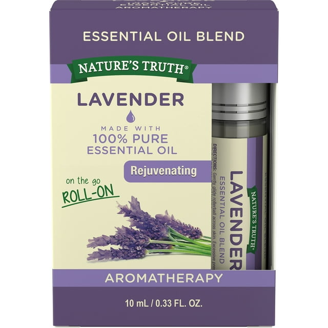 Lavender Essential Oil Roll On | Soothing Blend | 10 mL | GC/MS Tested | By Nature's Truth