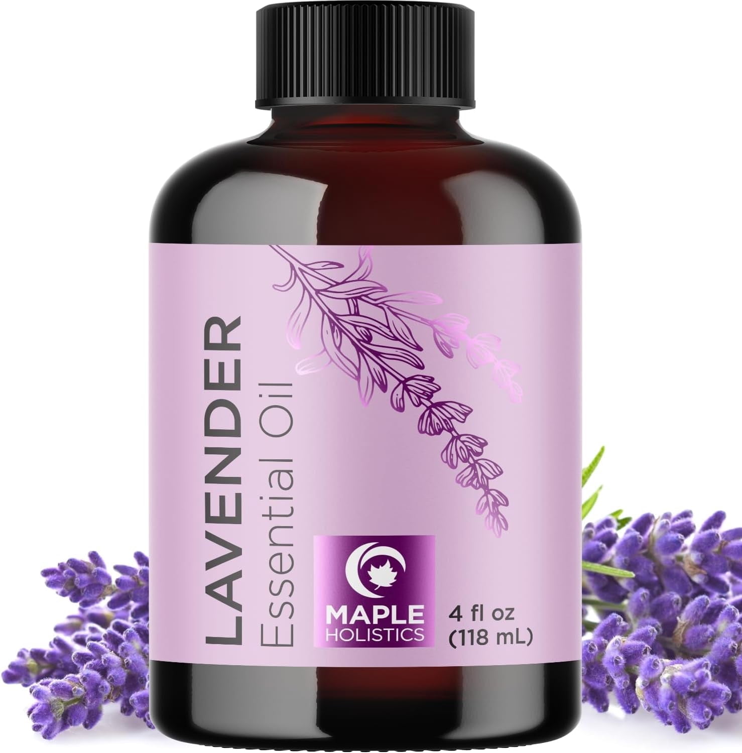 Lavender Essential Oil for Sleep Diffuser - Lavender Oil for Hair Skin and Body - Scented Oils for Aromatherapy with Pure Essential Oils for Candles Humidifier and Soap Making 4 fl oz
