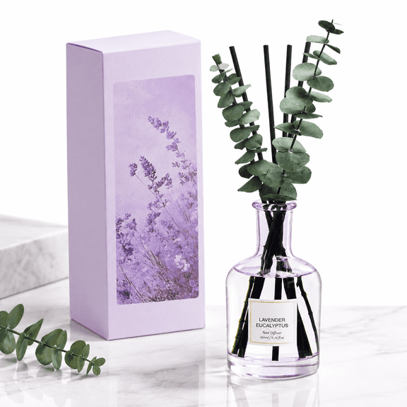 Lavender Eucalyptus Reed Diffuser, 6.76 Oz, Aromatic Home Fragrance