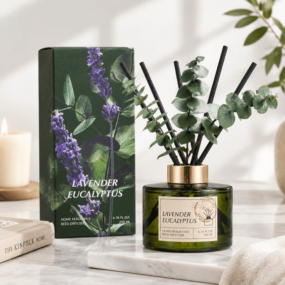 Lavender Eucalyptus Reed Diffuser Set, 6.76 Ounce/1 pack for home air freshening