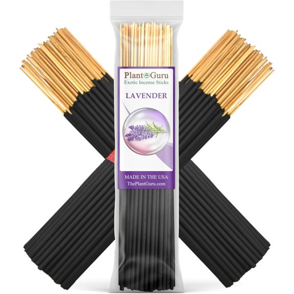 Lavender Exotic Incense Sticks 7 Inch - Bulk 1 Bundle 85 to 100 Sticks - Natural 7" Long Lasting Aroma That Burns for 30 to 45 Minutes.