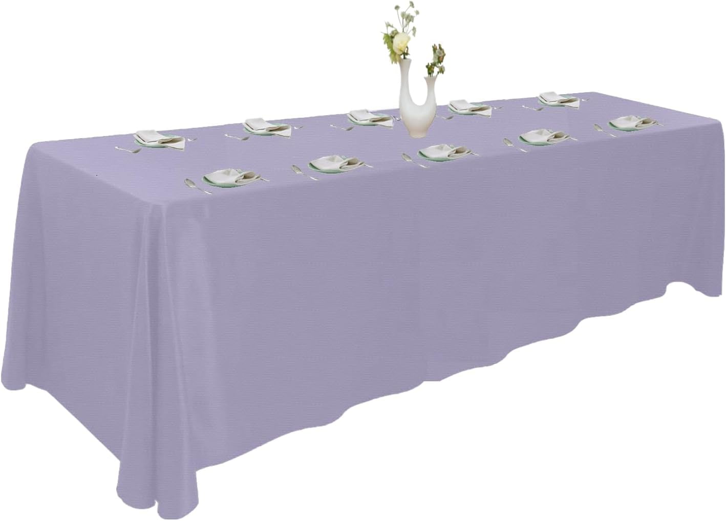 Lavender Extra Large Table Cloths. 8+ft Rectangle Tables That Seats 8
