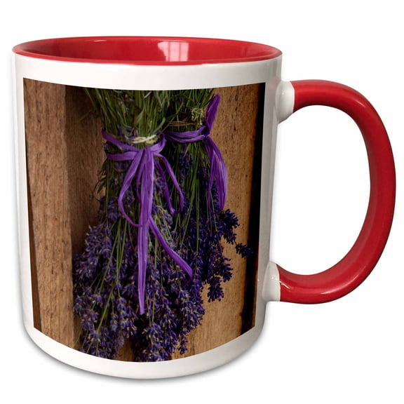 3drose, Lavender Farm, Sequim, Washington, Usa - Us48 Jme0604 - John and Lisa Merrill, 11oz Two-tone Red Mug