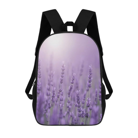 Lavender Field Bloom Backpack Durable adolescent Laptop Canvas BagsBusiness Daypack for Men Women