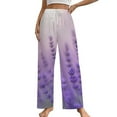 thumbnail image 1 of Lavender Field Bloom Pajamas For Women Loose Retro Night Pajama Pants Comfortable Sleepwear Bottoms Homewear, 1 of 6