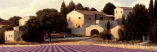 Lavender Fields Panel I Crop Canvas Art - James Wiens (12 x 36)