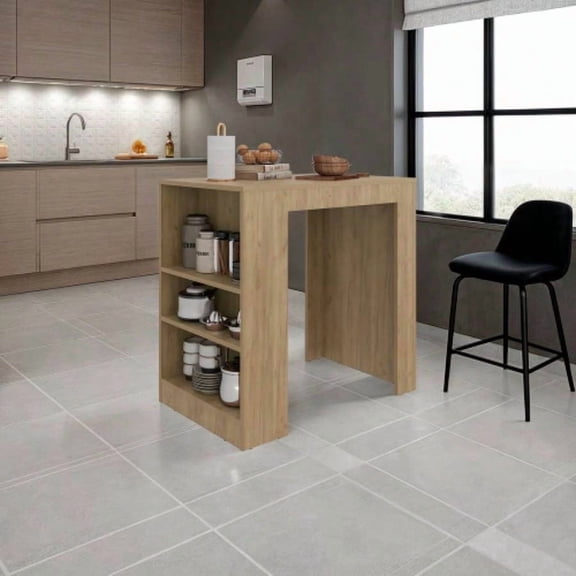Lavender Finished Kitchen Island for Kitchen Counter Extension & Small Item Storage