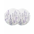 thumbnail image 1 of Lavender Floral Round 15 Inch Placemats Set of 2, Spring Flowers Botanical Plants HeatResistant Non Slip Place Mats for Dining Table, Wipeable Braided Kitchen Table Mats for Housewarming, 1 of 9