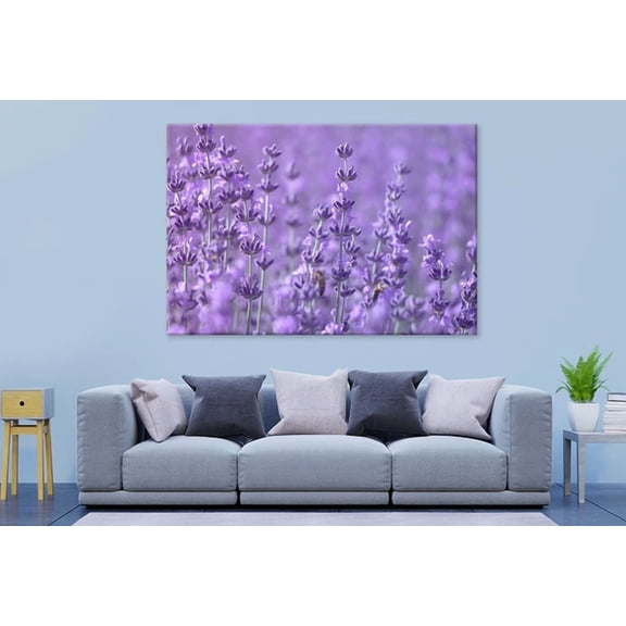 Lavender Flower Bloom Wall Art Home Decor Vintage Gift Living Room Dercor Home Decor Office Wall Art