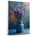 thumbnail image 1 of Lavender Flower Canvas Wall Art 8x12 inches - Vintage Elegant Botanical Floral Lavender Flower Watercolor Canvas Print, 1 of 5