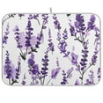 thumbnail image 1 of Lavender Flower Dish Drying Mats Kitchen Mat Microfiber Counter Absorbent Dish Pad Drainer Rack 16"x18", 1 of 7