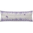 thumbnail image 1 of Lavender Flowers Body Pillow Cover Purple Flower Dragonfly Spring Floral Retro Board Long Pillowcase with Zipper Decorative Soft Large Bedding Pillow Cases for Couch,Sofa,Bedroom,Home Gifts 20"x54", 1 of 6