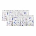 thumbnail image 1 of Lavender Flowers Curtain Valances for Windows, Kitchen Valance Window Treatments Panel 2 Pack, Spring Blooms Botanicals Garden Floral Rod Pocket Short Curtains for Bathroom Bedroom 42 x 18 Inch, 1 of 8