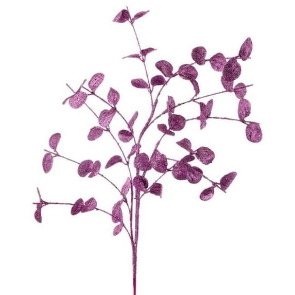 Lavender Glitter Eucalyptus Spray Faux Plants & Trees