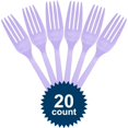 thumbnail image 1 of Lavender Plastic Forks, 1 of 1