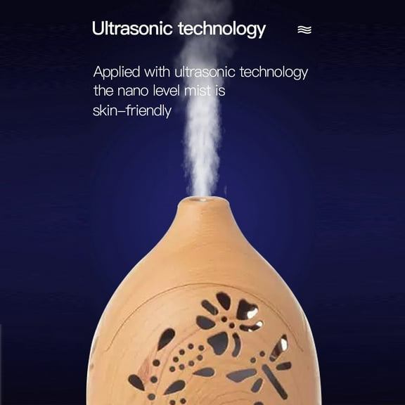 Lavender Hollow 7 Color Diffuser - Ultrasonic Essential Oil Aromatherapy Humidifier with LED Light & Auto Shut Off