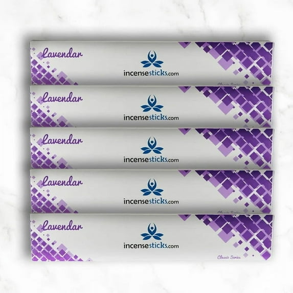 Lavender Incense 10" inch 12 Sticks Pack: 5 Packs
