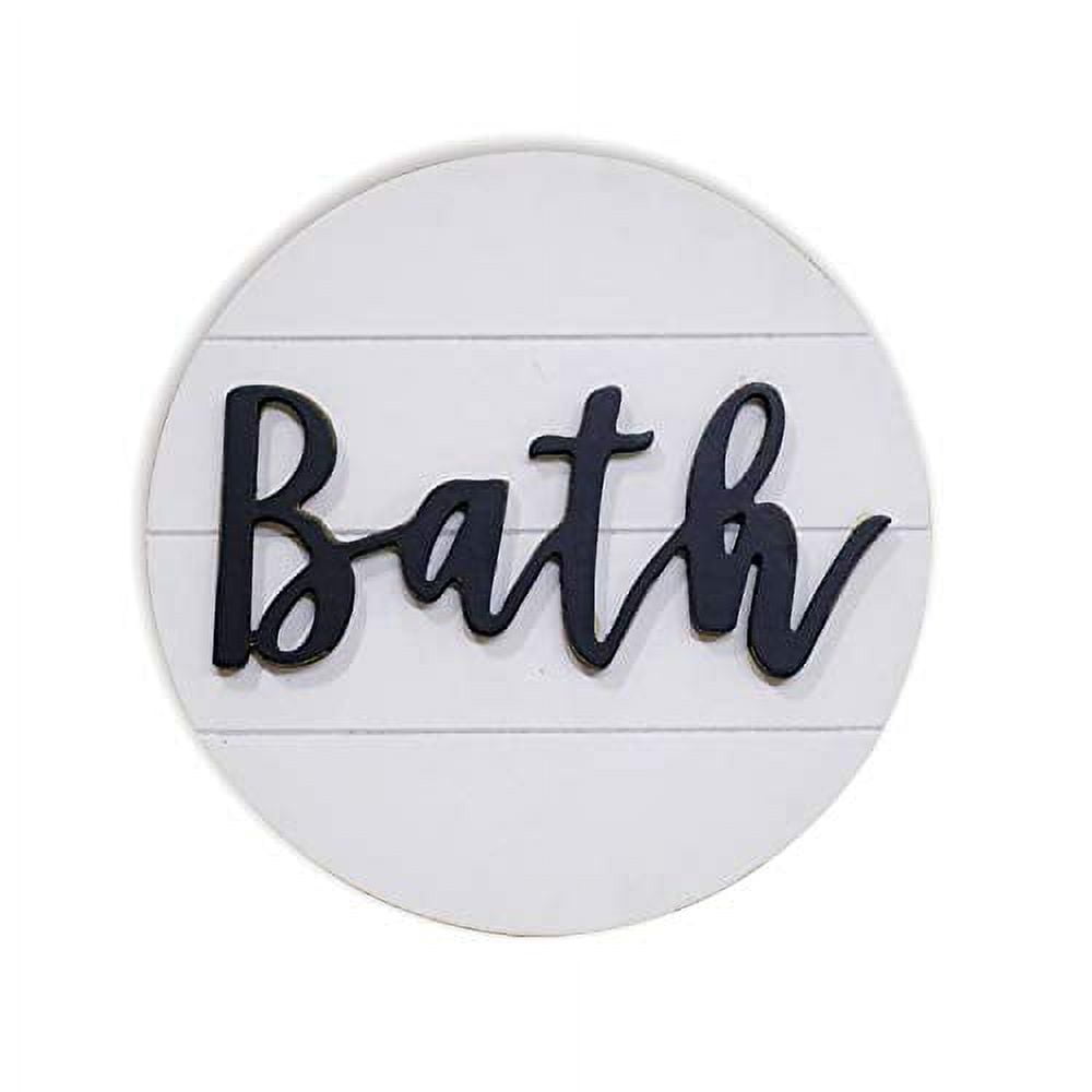 Bath signs on sale for bathroom