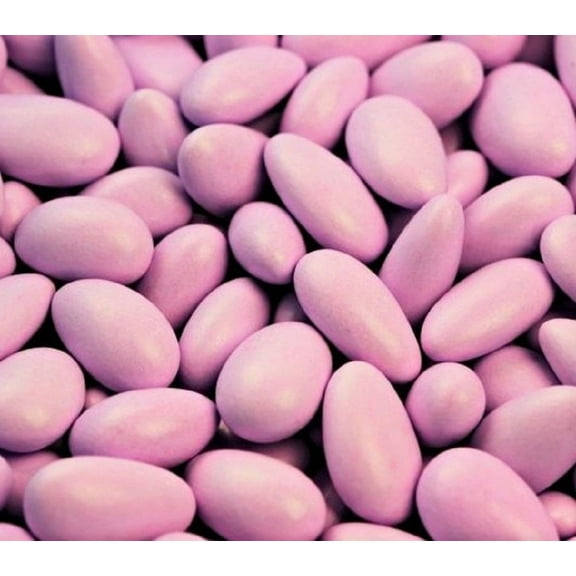 Lavender Jordan Almonds by Its Delish, 2 LBS Bulk Sugared Almond Nut with Sweet Hard Candy Coating - Bulk Wedding Favors, Bridal and Baby Showers, Party Buffets - USA Made, Vegan & Kosher