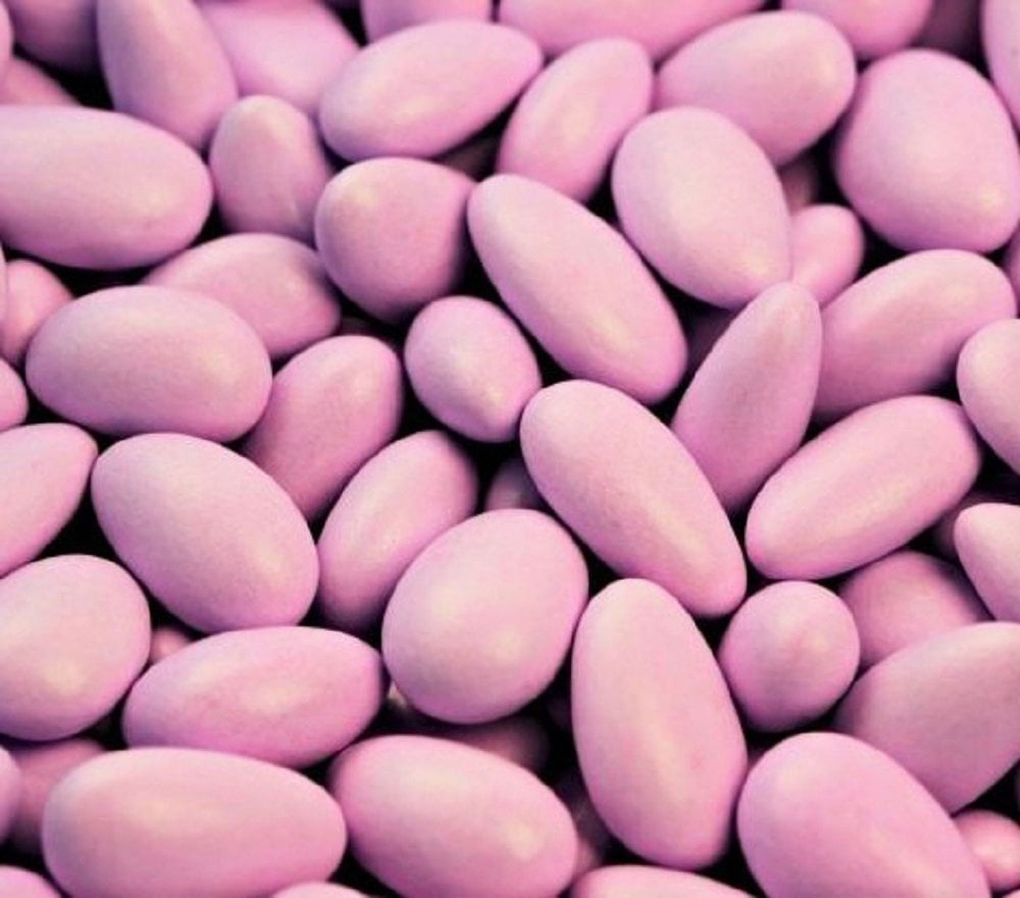 Lavender Jordan Almonds by Its Delish, 5 LBS Bulk  Sugared Almond Nut with Sweet Hard Candy Coating - Bulk Wedding Favors, Bridal and Baby Showers, Party Buffets - USA Made, Vegan & Kosher