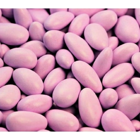 Lavender Jordan Almonds by Its Delish, 5 LBS Bulk Sugared Almond Nut with Sweet Hard Candy Coating - Bulk Wedding Favors, Bridal and Baby Showers, Party Buffets - USA Made, Vegan & Kosher