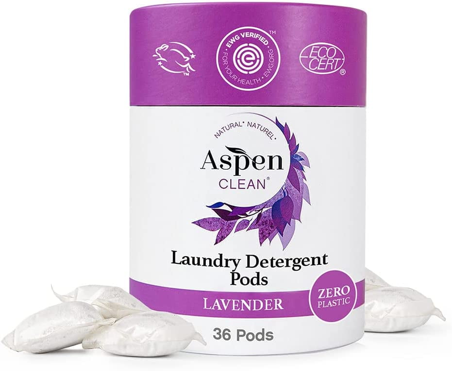 Lavender Laundry Pods by , New and Improved Packaging, Zero Plastic