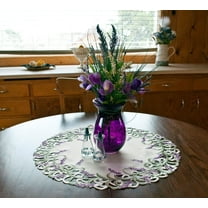 Lavender Lilac Large Doily, Table Topper (23', 33")