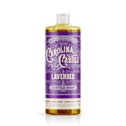 Lavender Liquid Castile Soap - 32 oz Body Wash & Shampoo - Carolina Castile Soap