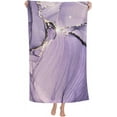thumbnail image 1 of Lavender Liquid  Marble Large Beach Towel - Plush Thick Cotton Pool Towel, Adult Beach Towels, 1 of 16