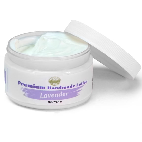 Lavender Lotion in Jar - 4oz Premium Handmade Natural Moisturizing Skin Lotion, Moisturizer For Dry To Very Dry, Sensitive Skin, Deep Moisturizing Cream - Falls River Soap Company