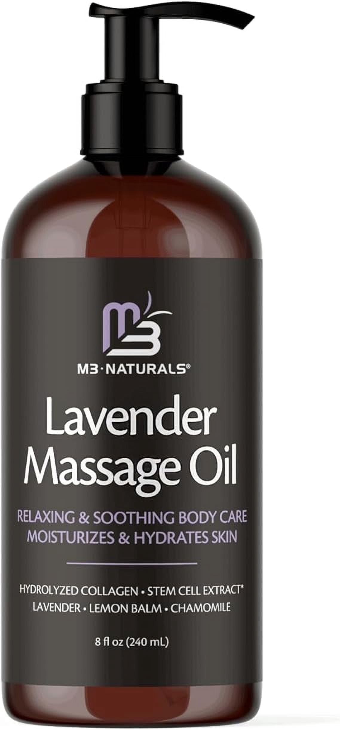 Lavender Massage Oil with Collagen and Stem Cells Massage Oil - Walmart.com