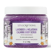 Lavender and Melatonin Calming Body Scrub with Chamomile