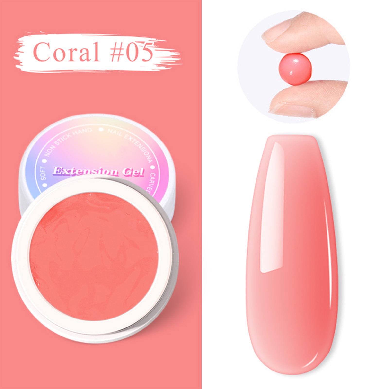 Lavender Nail Polish, 15Mlnon Sticky Fast Drying Nail Extension Gel