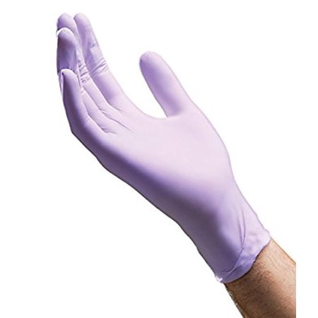 Lavender Nitrile Exam Gloves, Non-Sterile, Small-Box of 250