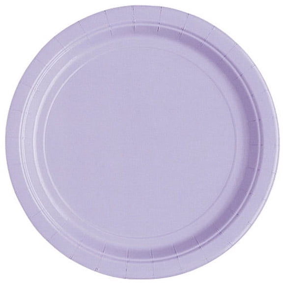 Paper Plates, 7 in, Lavender, 20ct