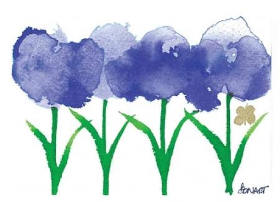Lavender Peonies Canvas Art - Beth Bonart (18 x 24)